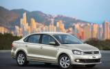 no title VW Polo saloon at Moscow