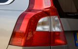 Outer sections of tail-lights can act as brake lights if the boot is part-open to carry an extra-long load. Volvo V70 rear light