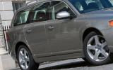 Chrome glasshouse trim is new to the V70; it's intended to make the side windows appear appear as a single sheet of glass Volvo V70 chrome glasshouse trim