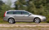 The V70 can get up and go if required, and with a slightly crude willingness that’s not without appeal. Volvo V70 side profile