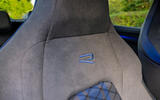 VW Golf R 2024 review seat detail 0046 VW Golf R 2024 review seat detail 0046