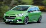 Vauxhall Corsa VXR cornering
