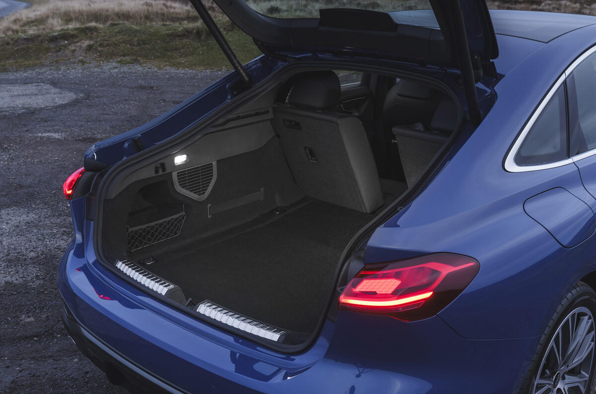 00100 Audi A5 saloon UK 2025 review boot