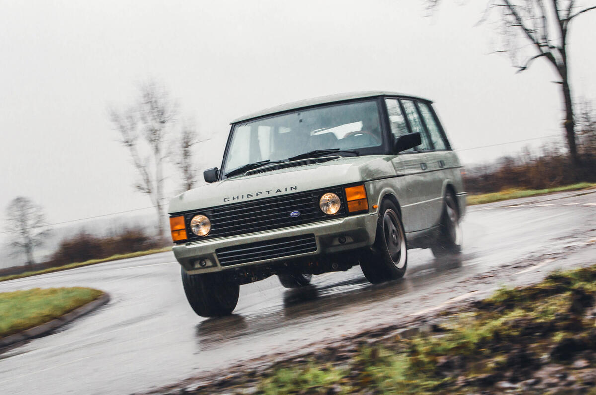 00101 JIA Range Rover Chieftain PHEV review 2024 front cornering