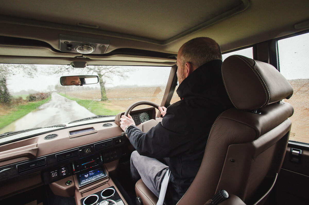 00123 JIA Range Rover Chieftain EV review 2024 Disdale driving