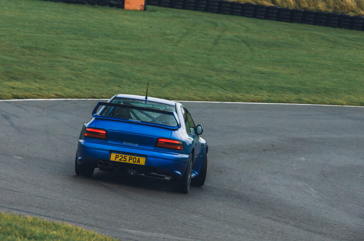 02 Prodrive P25 FD BBDC Anglesey 2023 rear cornering oversteer