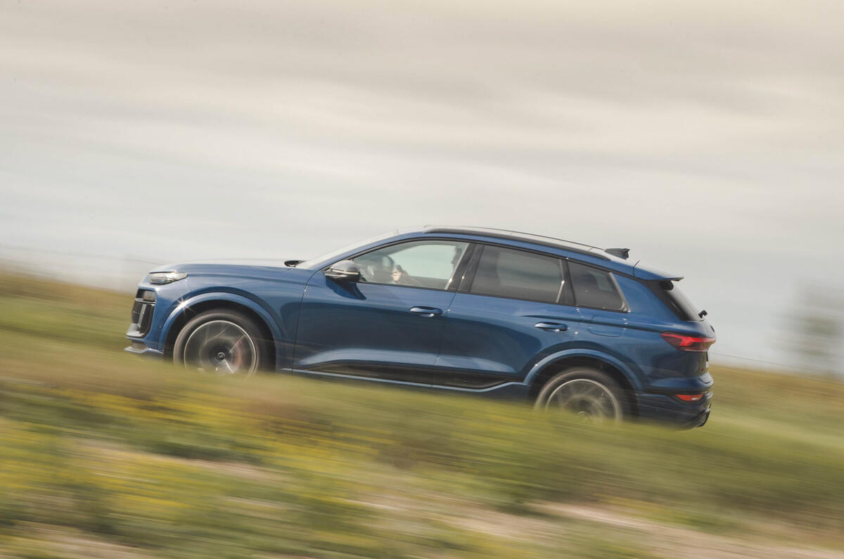 03 Audi Q6 E Tron 2024 review side driving