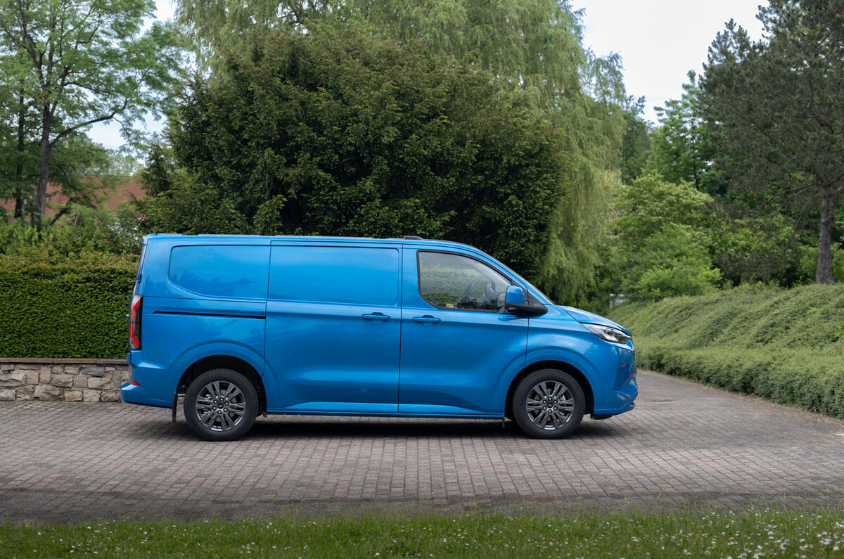03 Ford eTransit Custom L1H1 review 2024 side static 03 Ford eTransit Custom L1H1 review 2024 side static