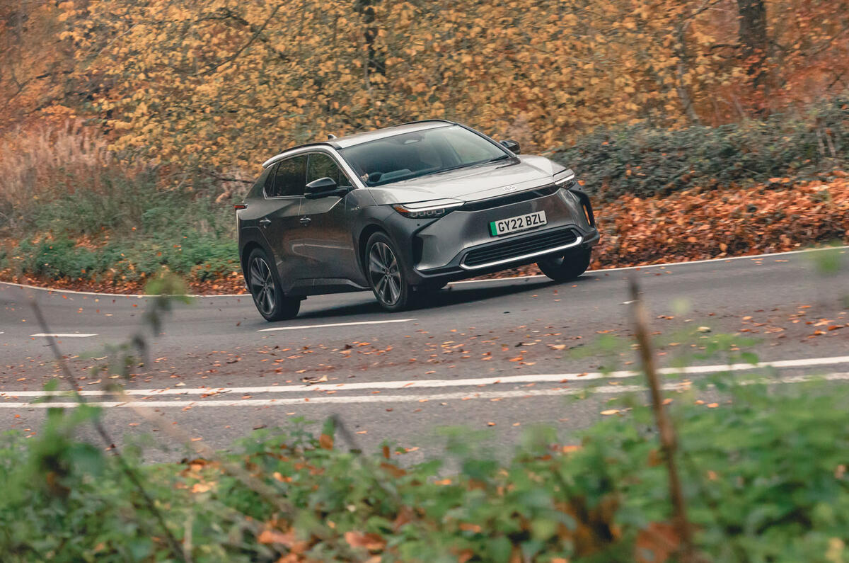 03 Toyota bZ4X AWD RT 2023 front driving