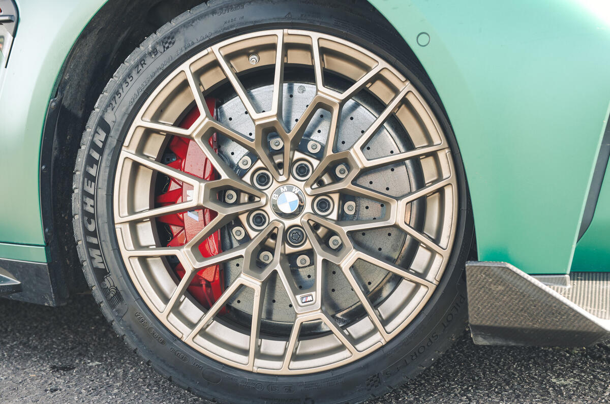 04 BMW M4 CS 2025 review alloy wheel brakes 04 BMW M4 CS 2025 review alloy wheel brakes