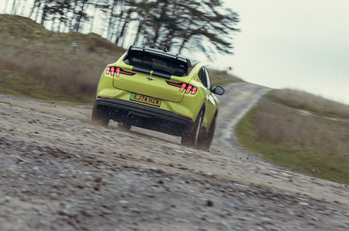04 Ford Mustang Mach E Rally 2025 review rear cornering