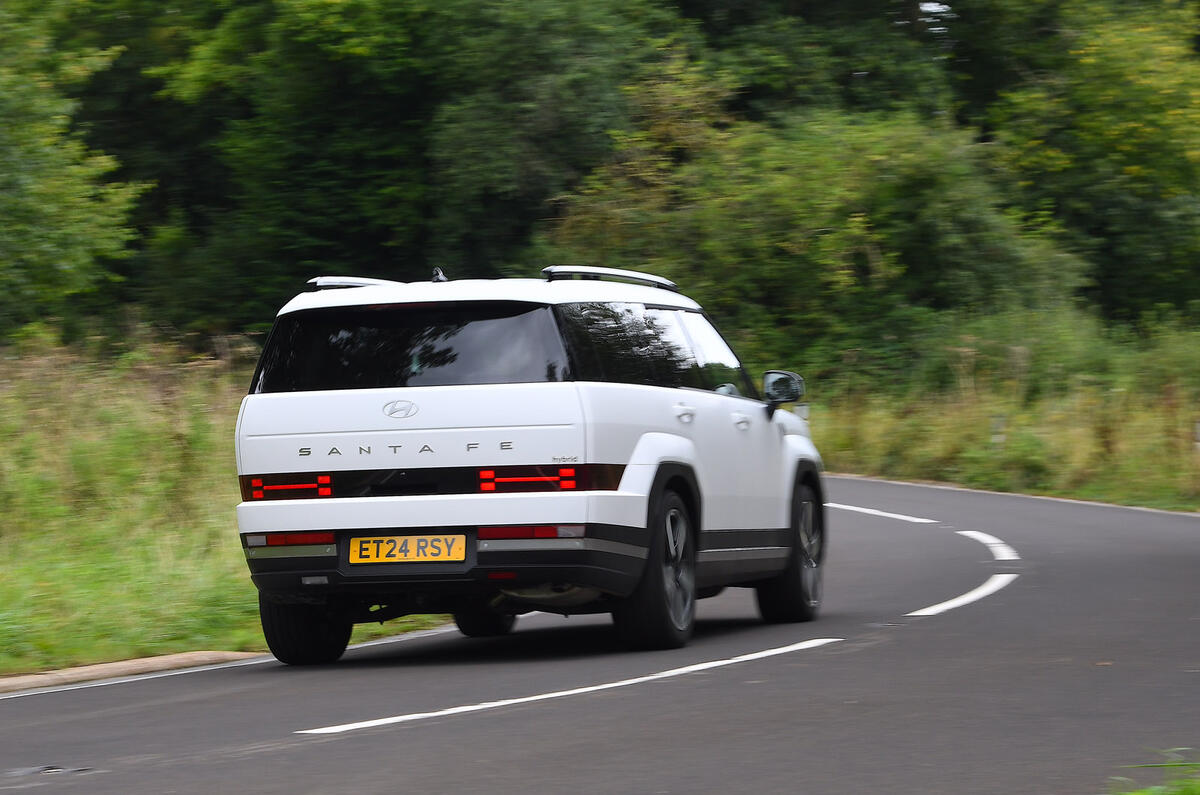 05 Hyundai Santa Fe 2024 review rear driving