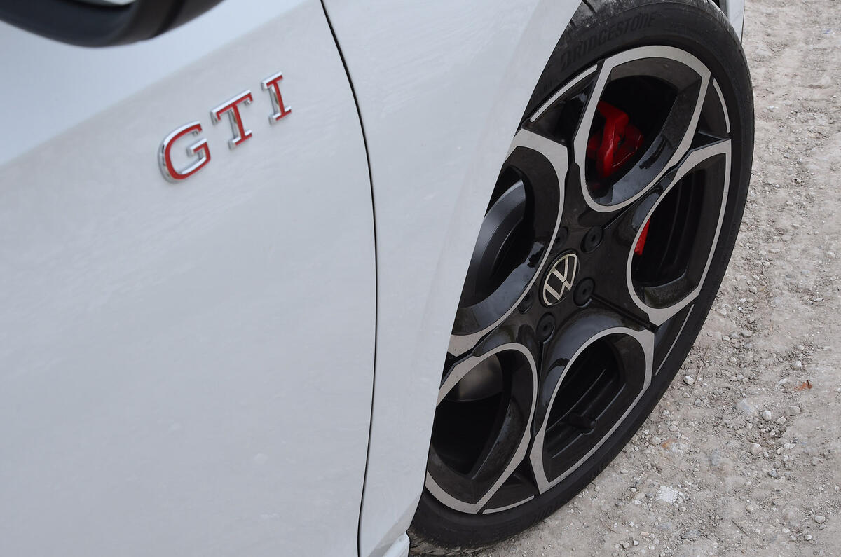05 Volkswagen Golf GTI Mk85 2024 review wheel and gti badge
