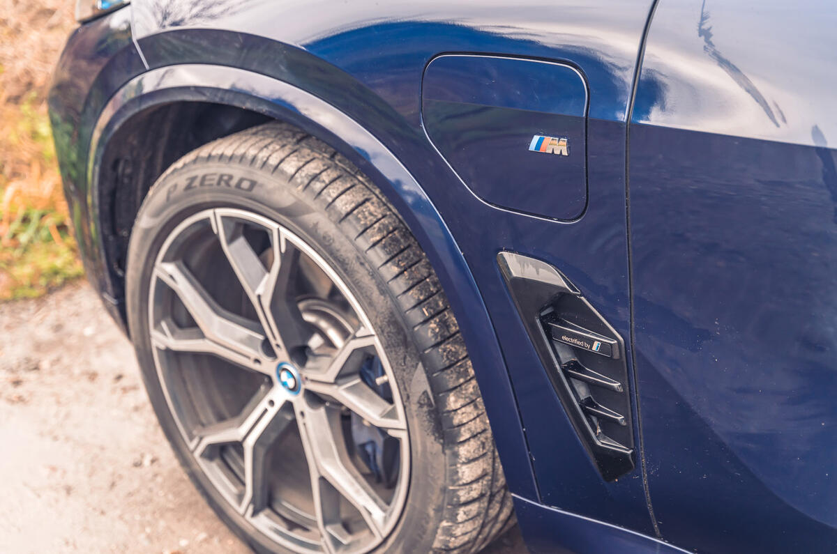 06 BMW X5 xDrive50e review 2024 wheel charge port