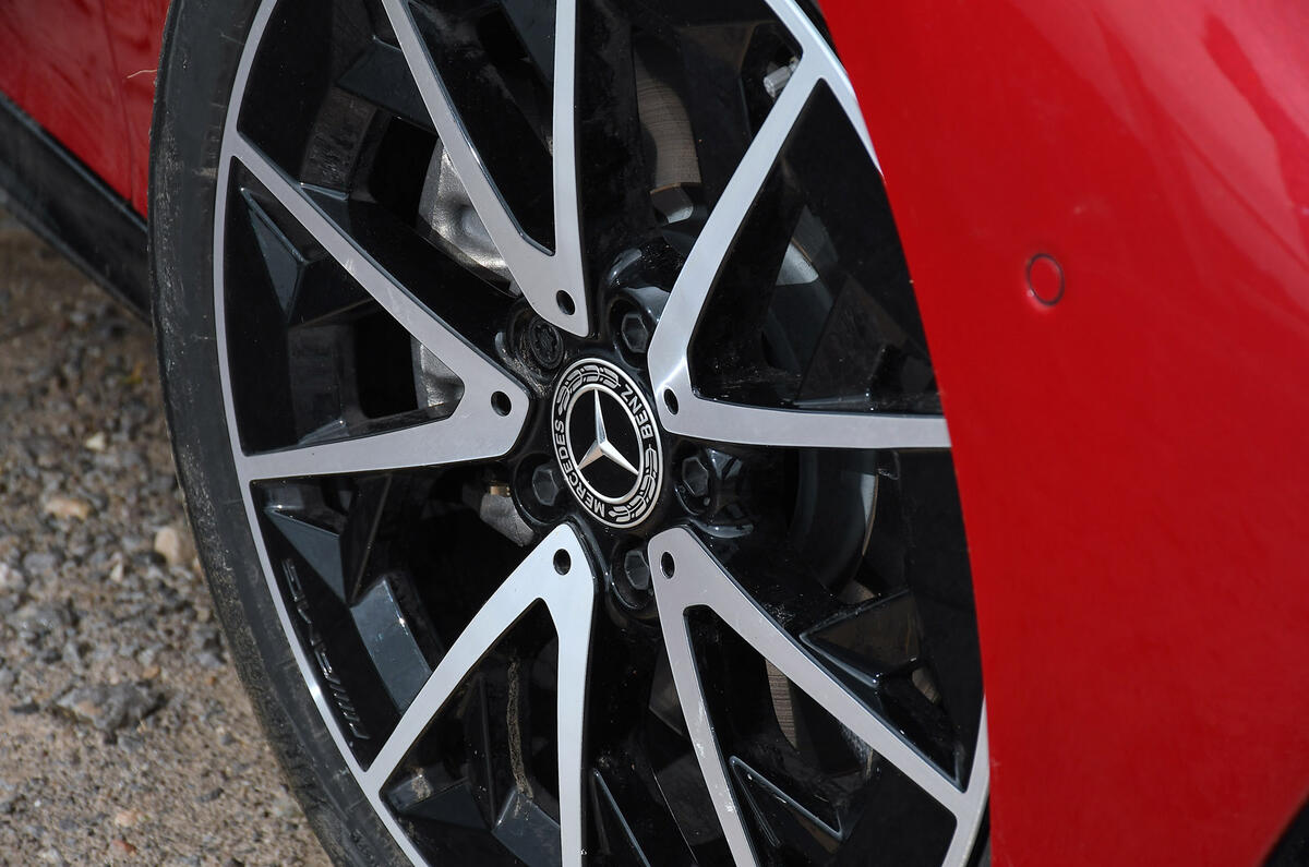 06 Mercedes Benz CLA EV 2026 Autocar road test review wheel
