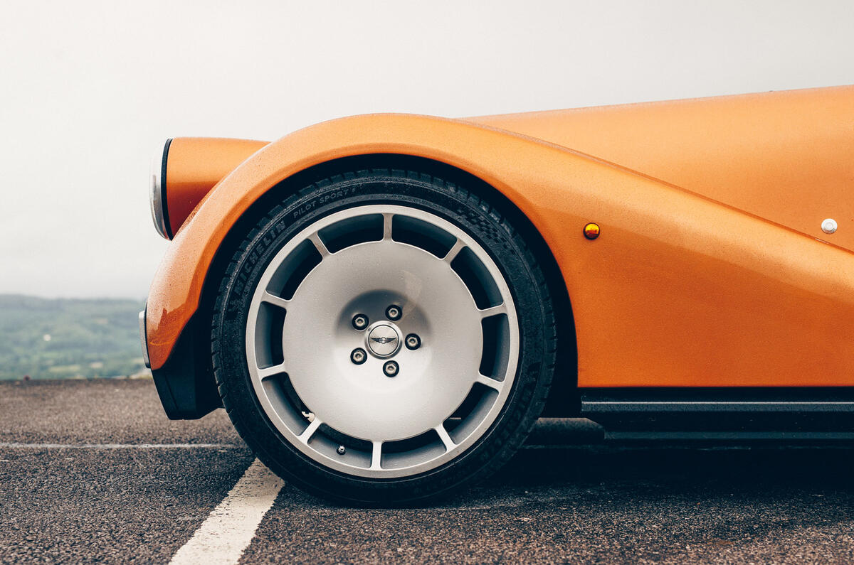 06 Morgan Supersport 2025 Autocar road test review wheel