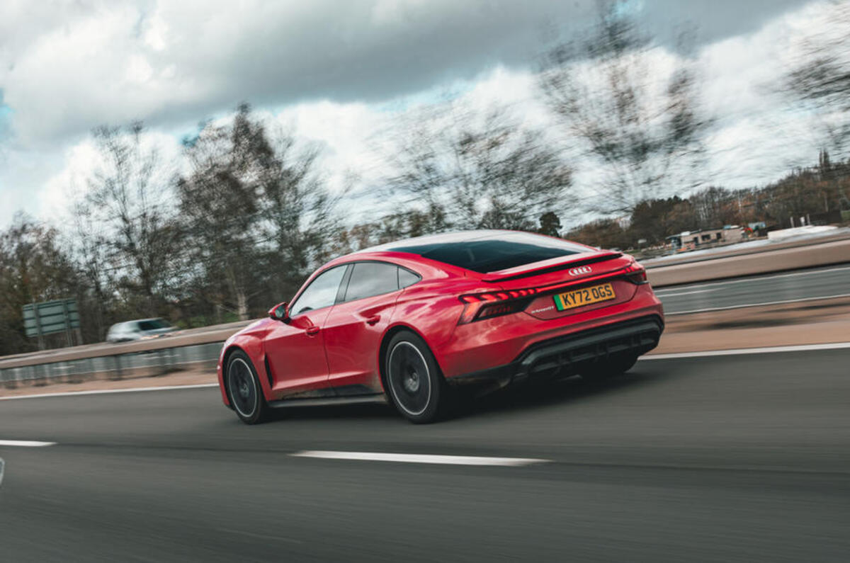 Audi E-tron GT dynamique arrière