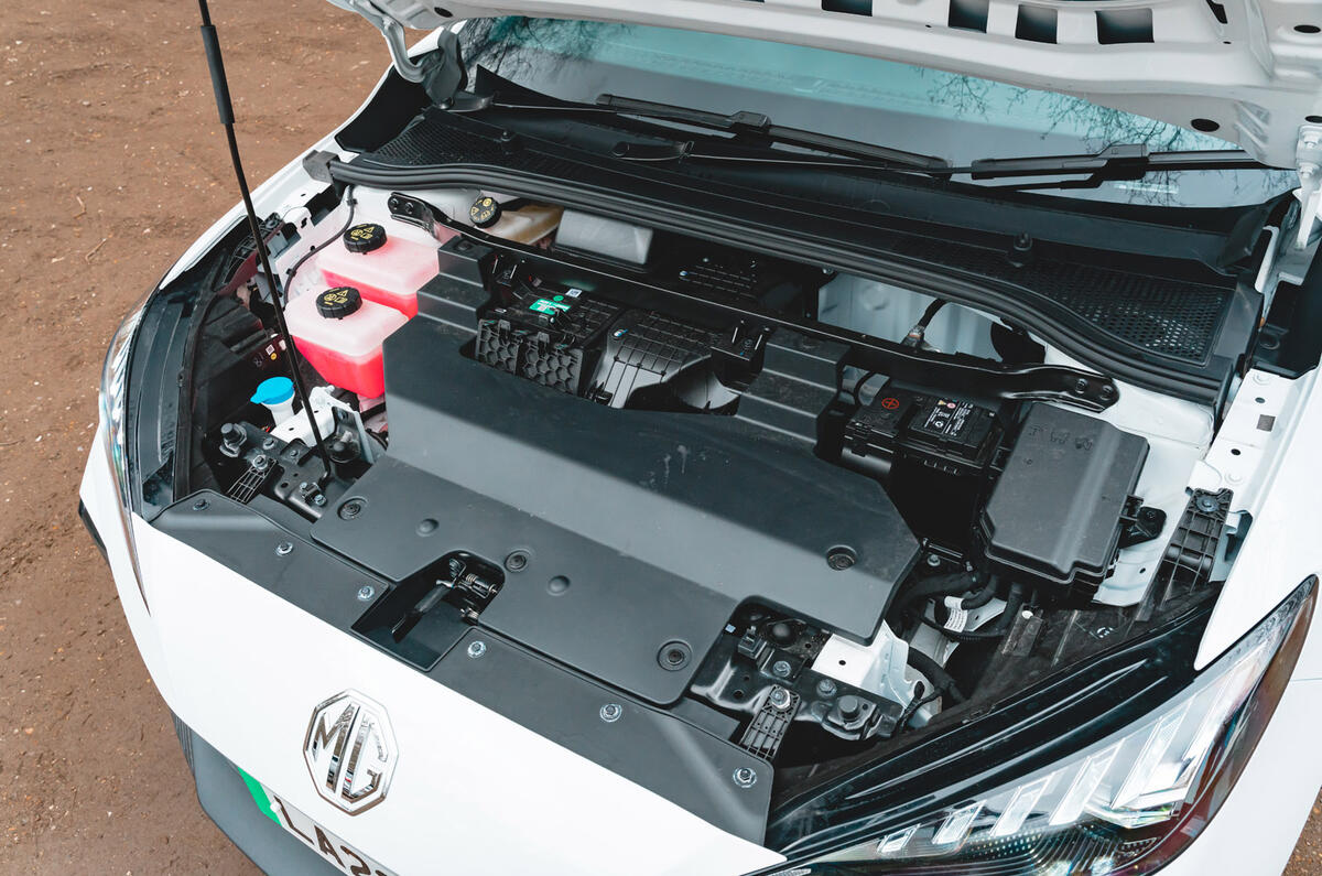 07 MG Motor MG4 EV Long Range RT 2023 under bonnet 07 MG Motor MG4 EV Long Range RT 2023 under bonnet