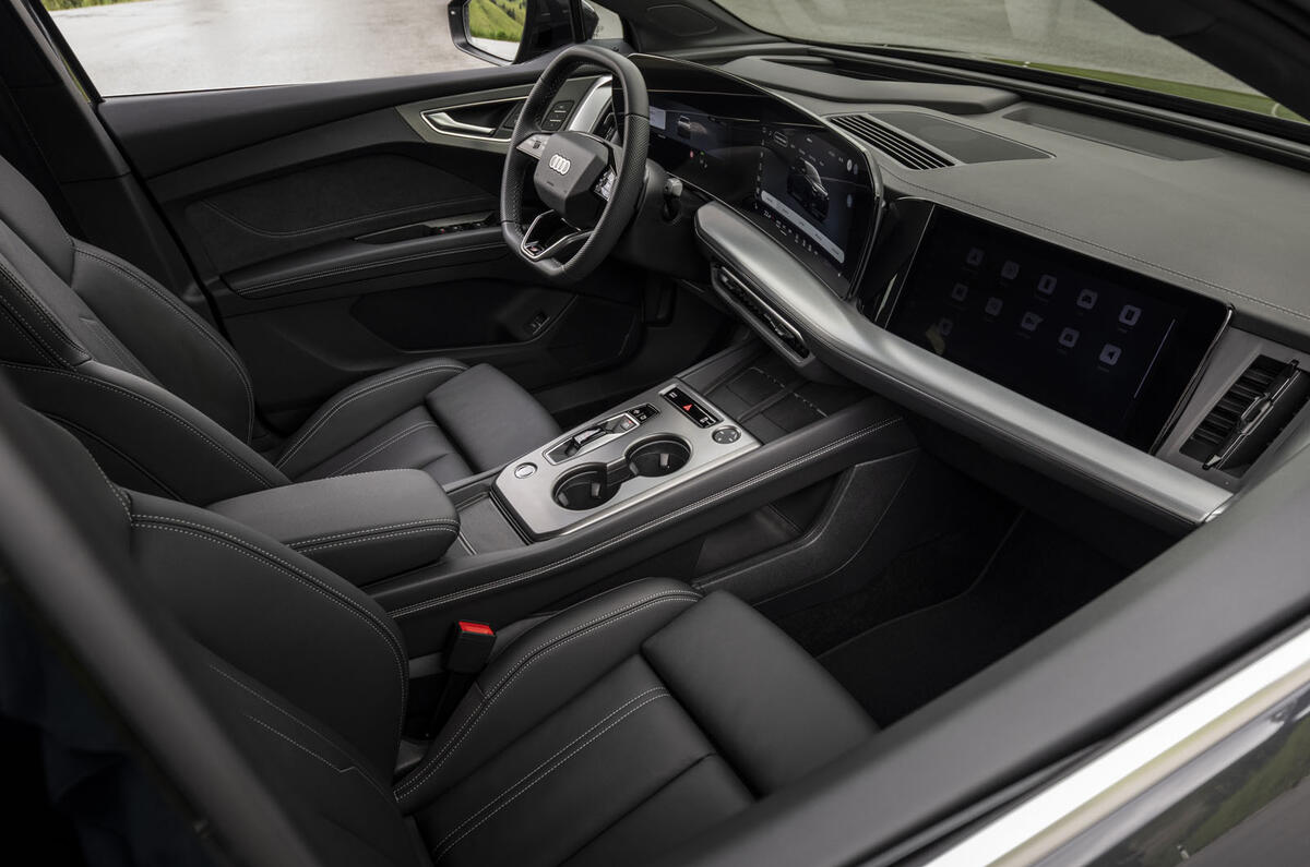 08 Audi Q4 E tron review front seats
