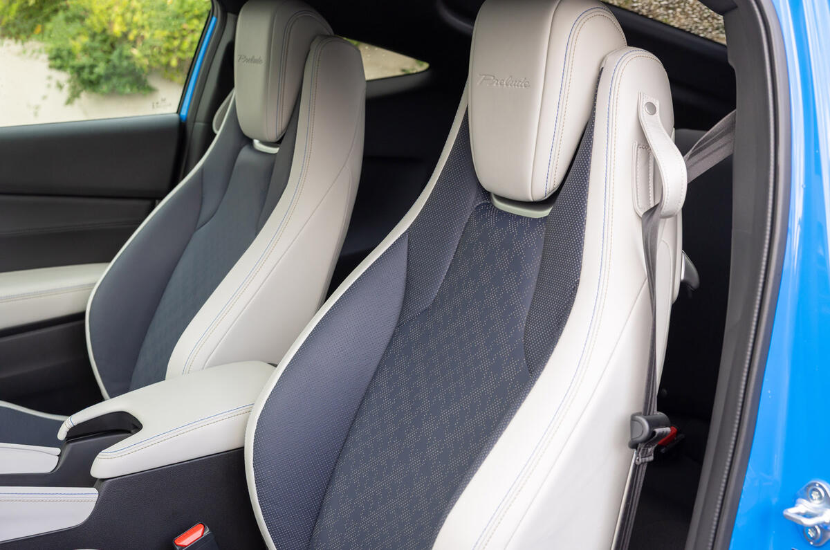 08 Honda Prelude 2025 Autocar review front seats
