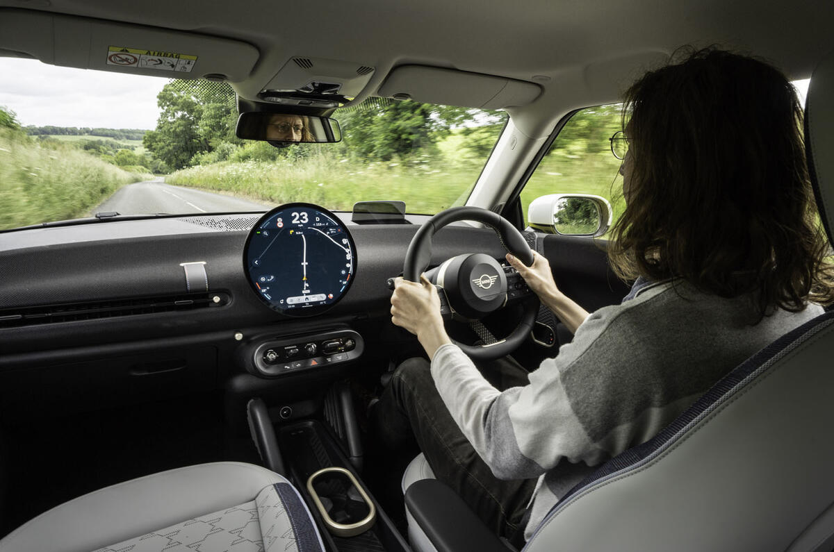 08 Mini Cooper E Electric 2024 review dash IV driving