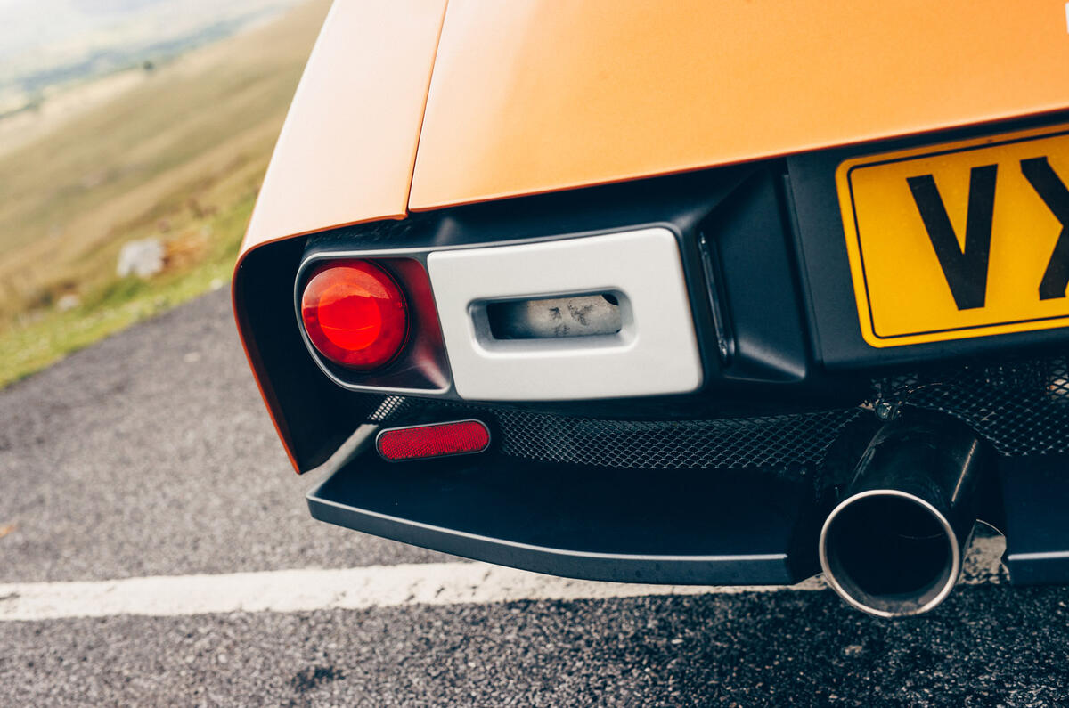 08 Morgan Supersport 2025 Autocar road test review rear light and overrider