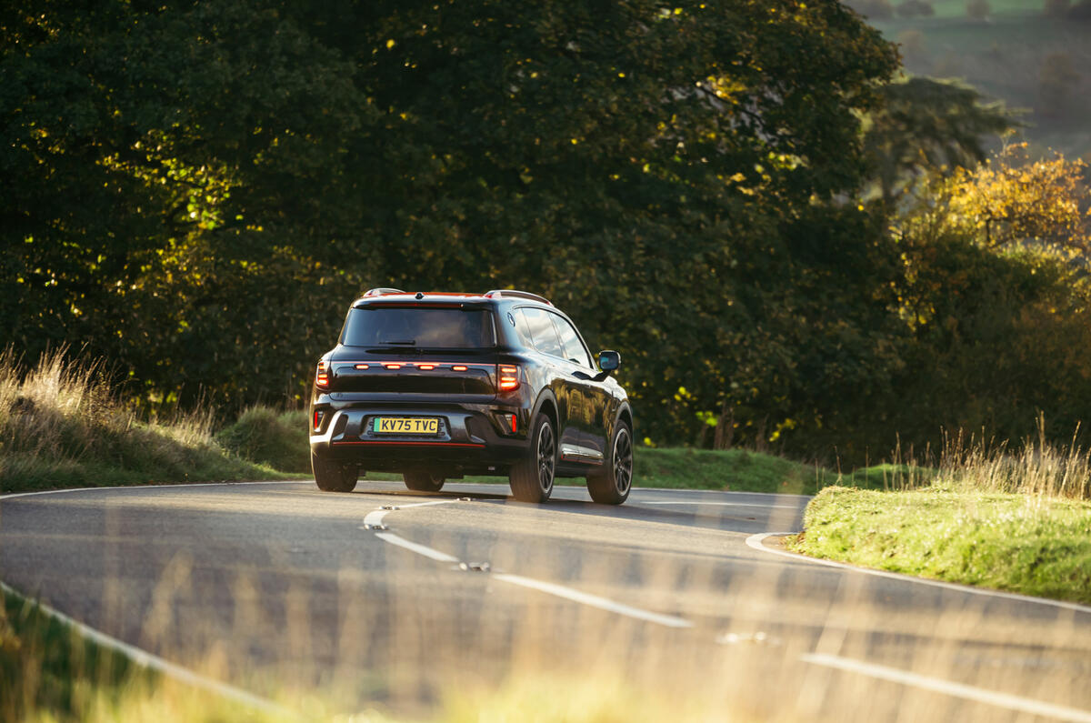 08 Smart #5 Brabus 2026 Autocar road test review rear cornering