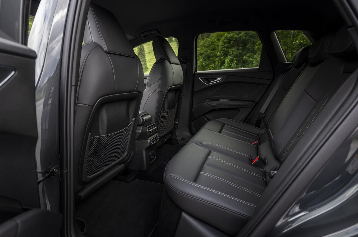 09 Audi Q4 E tron review rear seats