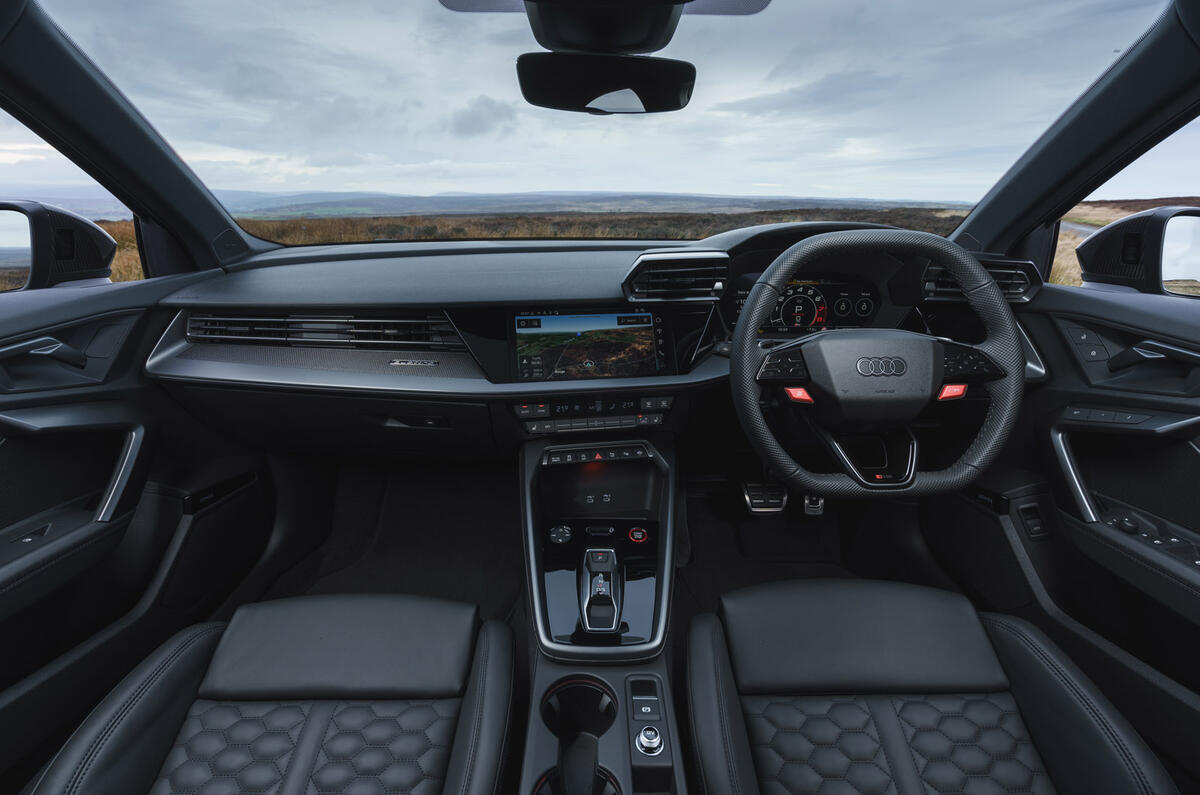 09 Audi RS3 2025 Autocar road test review dashboard 09 Audi RS3 2025 Autocar road test review dashboard