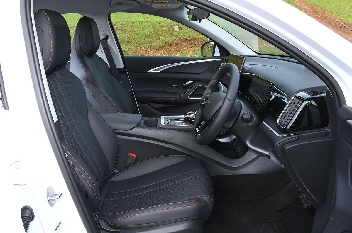 09 BYD Sealion 5 dm i autocar road test review front seats