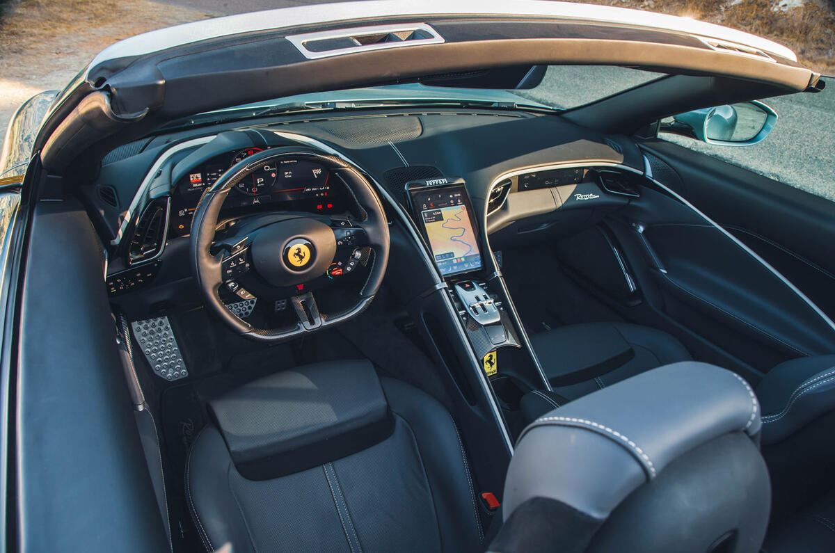 09 Ferrari Roma Spider FD 2023 dashboard interior 09 Ferrari Roma Spider FD 2023 dashboard interior