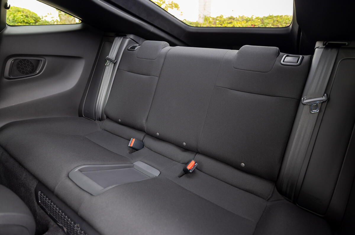 09 Honda Prelude 2025 Autocar review rear seats