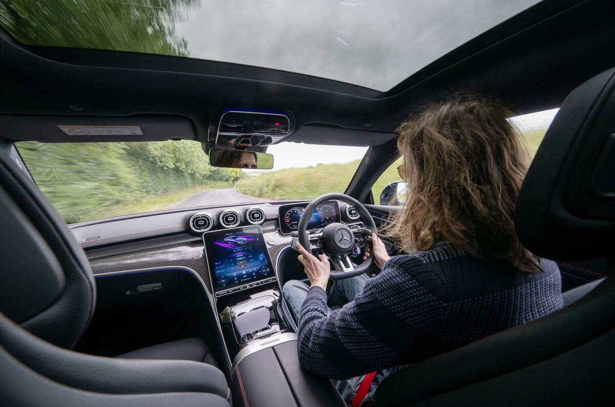 09 Mercedes AMG CLE 53 2024 review dash IV driving