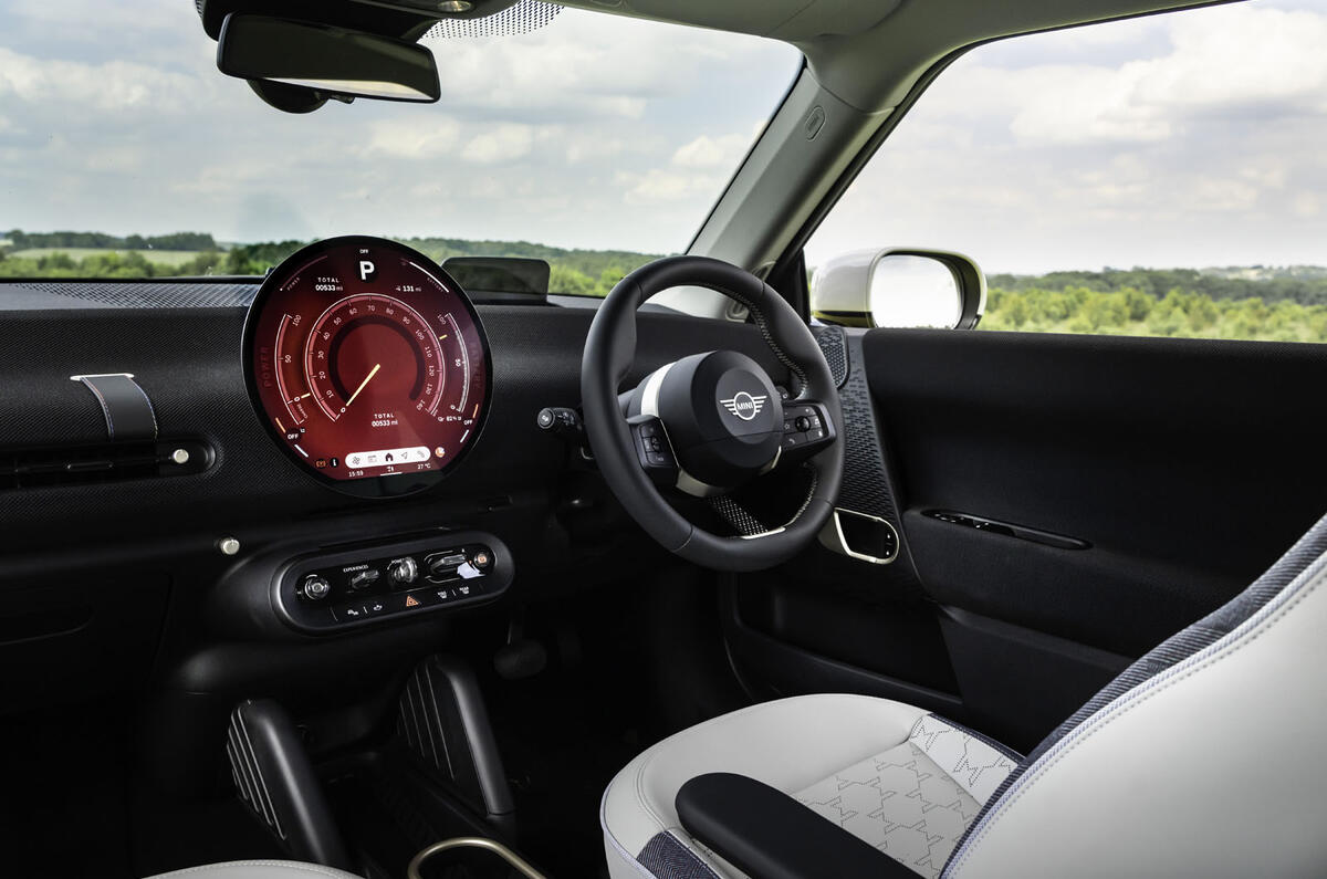 09 Mini Cooper E Electric 2024 review alt dash