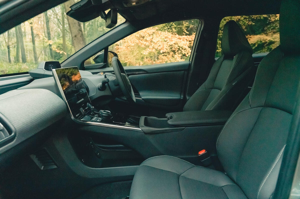 09 Toyota bZ4X AWD RT 2023 front seats