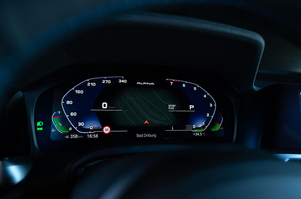Alpina B3 2020 road test review - instruments Alpina B3 2020 road test review - instruments