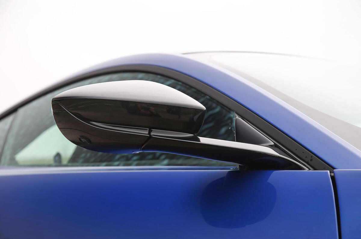 Aston Martin Vantage 2018 review wing mirrors