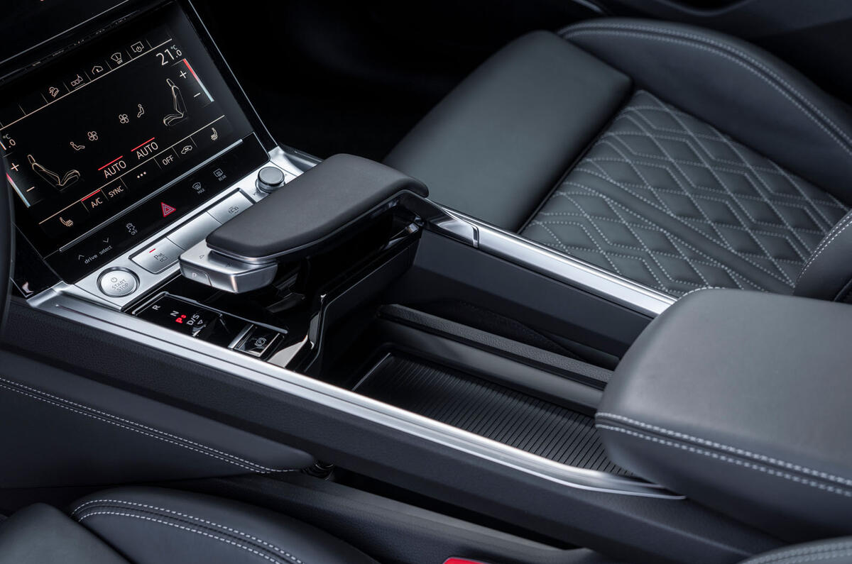 Audi E-tron Sportback 2020 road test review - centre console Audi E-tron Sportback 2020 road test review - centre console
