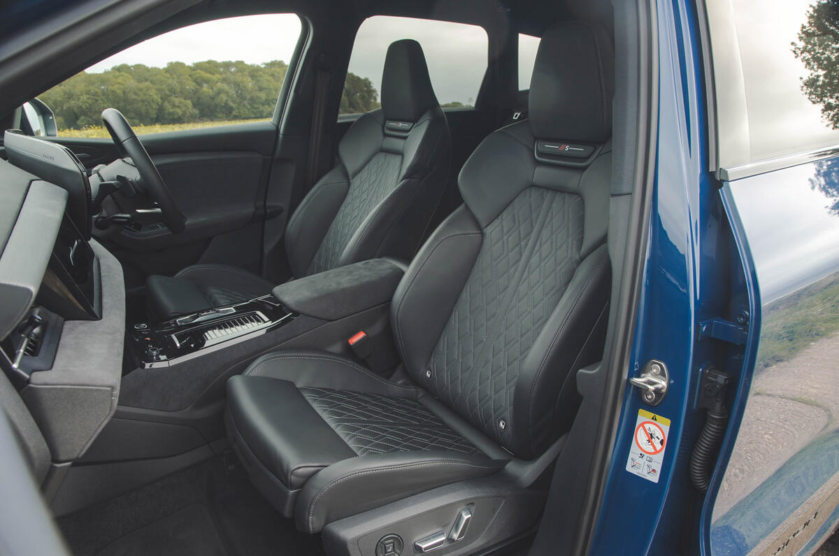 10 Audi Q6 E Tron 2024 review front seats