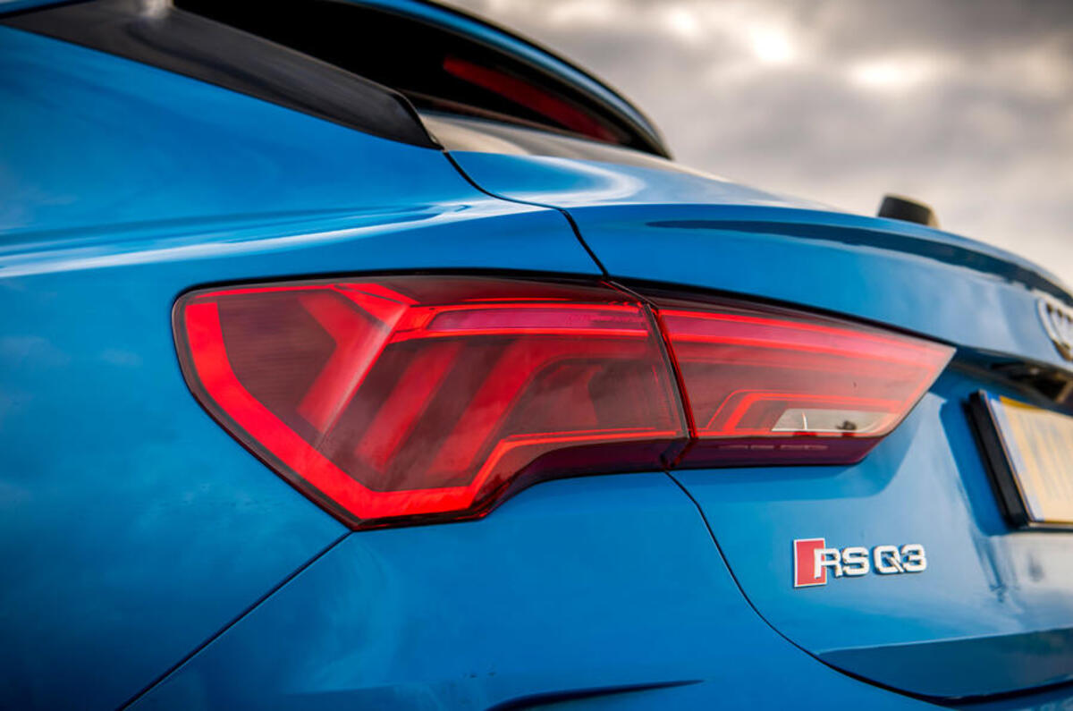 Audi RS Q3 Sportback 2020 road test review - rear lights
