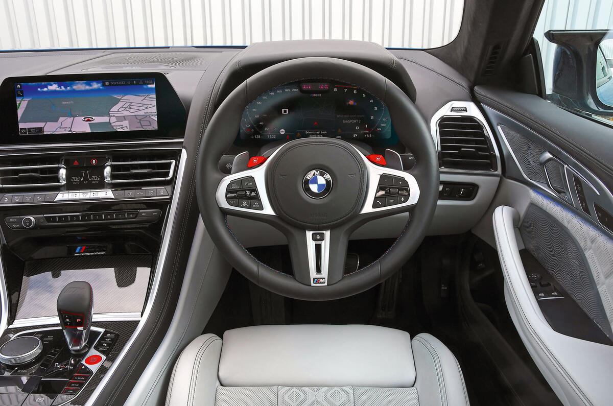BMW M8 Competition coupe 2020 road test review - dashboard BMW M8 Competition coupe 2020 road test review - dashboard