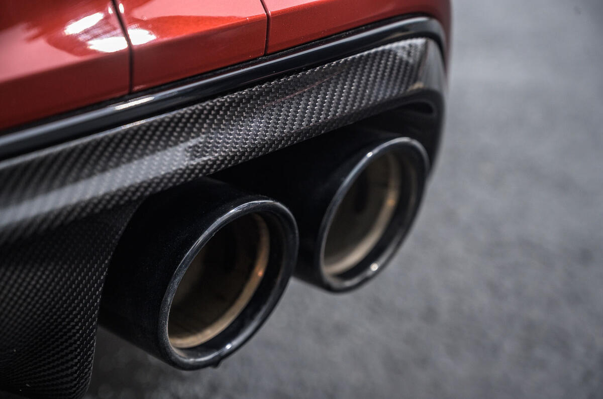 BMW M8 Competition convertible 2020 road test review - exhausts BMW M8 Competition convertible 2020 road test review - exhausts