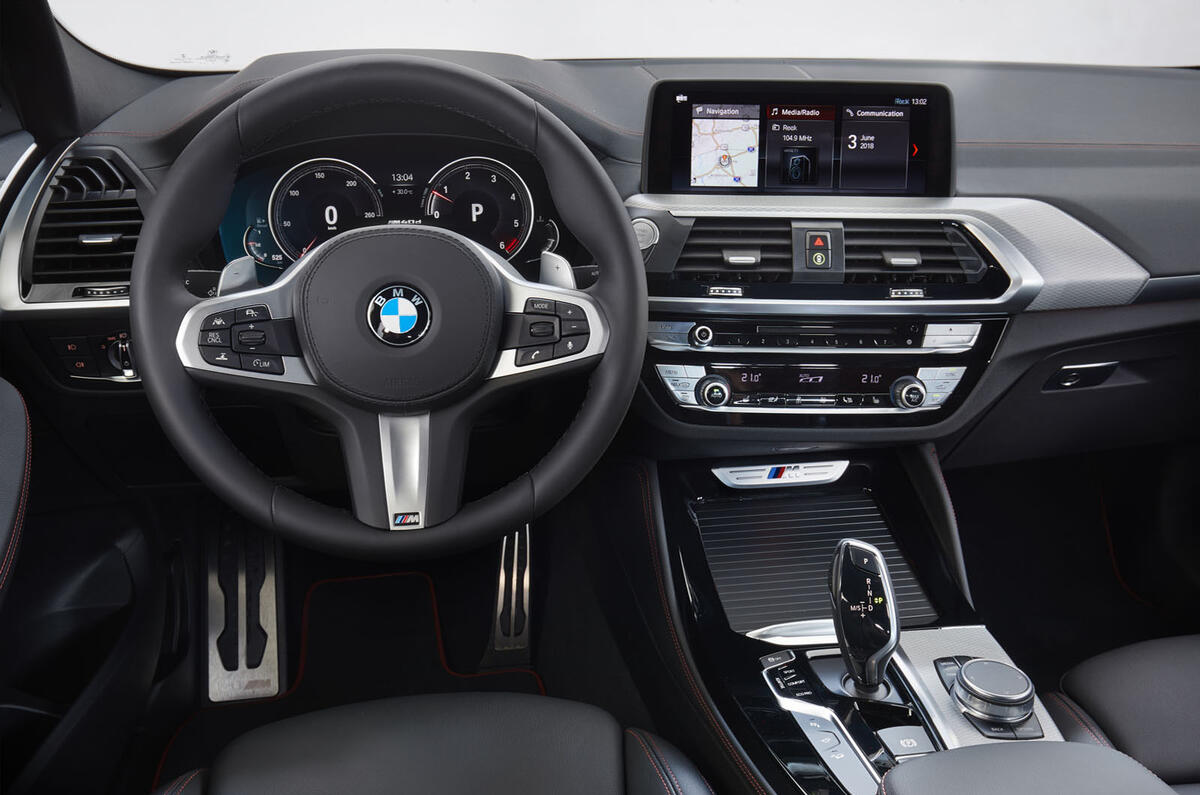 BMW X4 2018 road test review dashboard