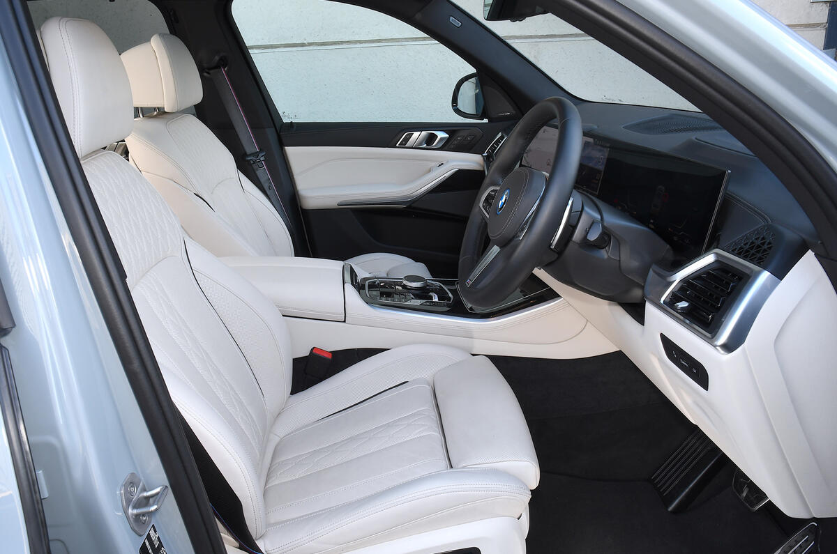 10 BMW X5 xDrive50e review 2024 front seats