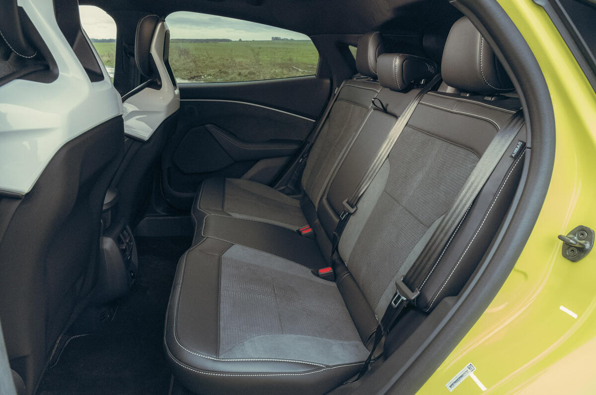 10 Ford Mustang Mach E Rally 2025 review rear seats