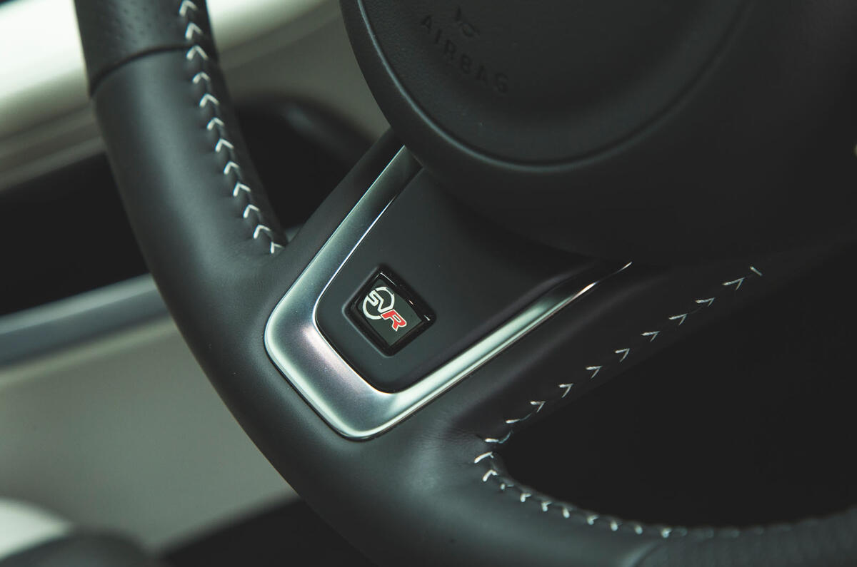 Jaguar F-Pace SVR 2019 road test review - steering wheel