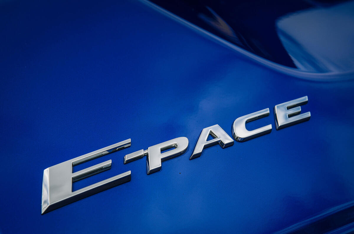 Jaguar E-Pace review model logo