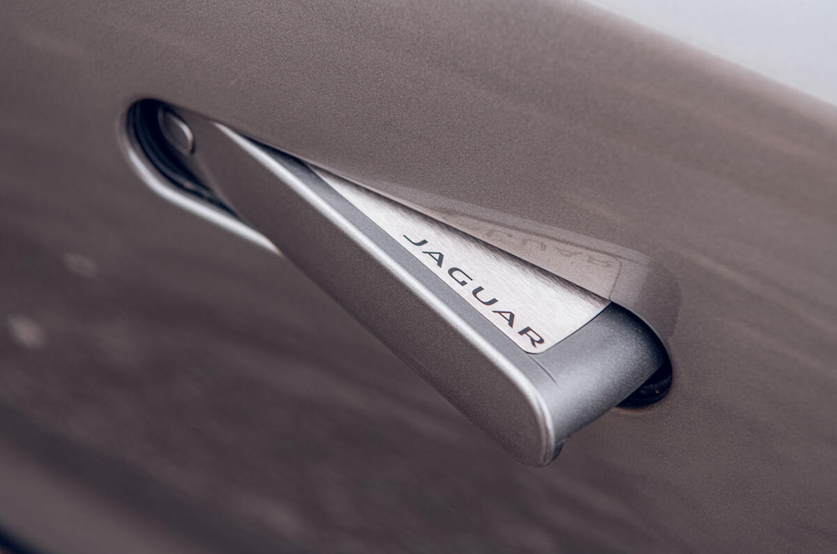 Jaguar F-Type 2020 road test review - door handles Jaguar F-Type 2020 road test review - door handles