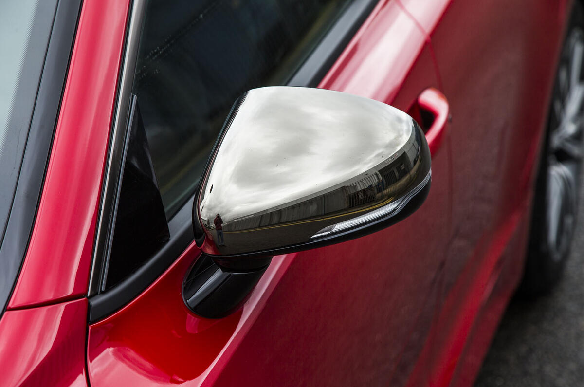 Kia Stinger GT line 2018 review wing mirror