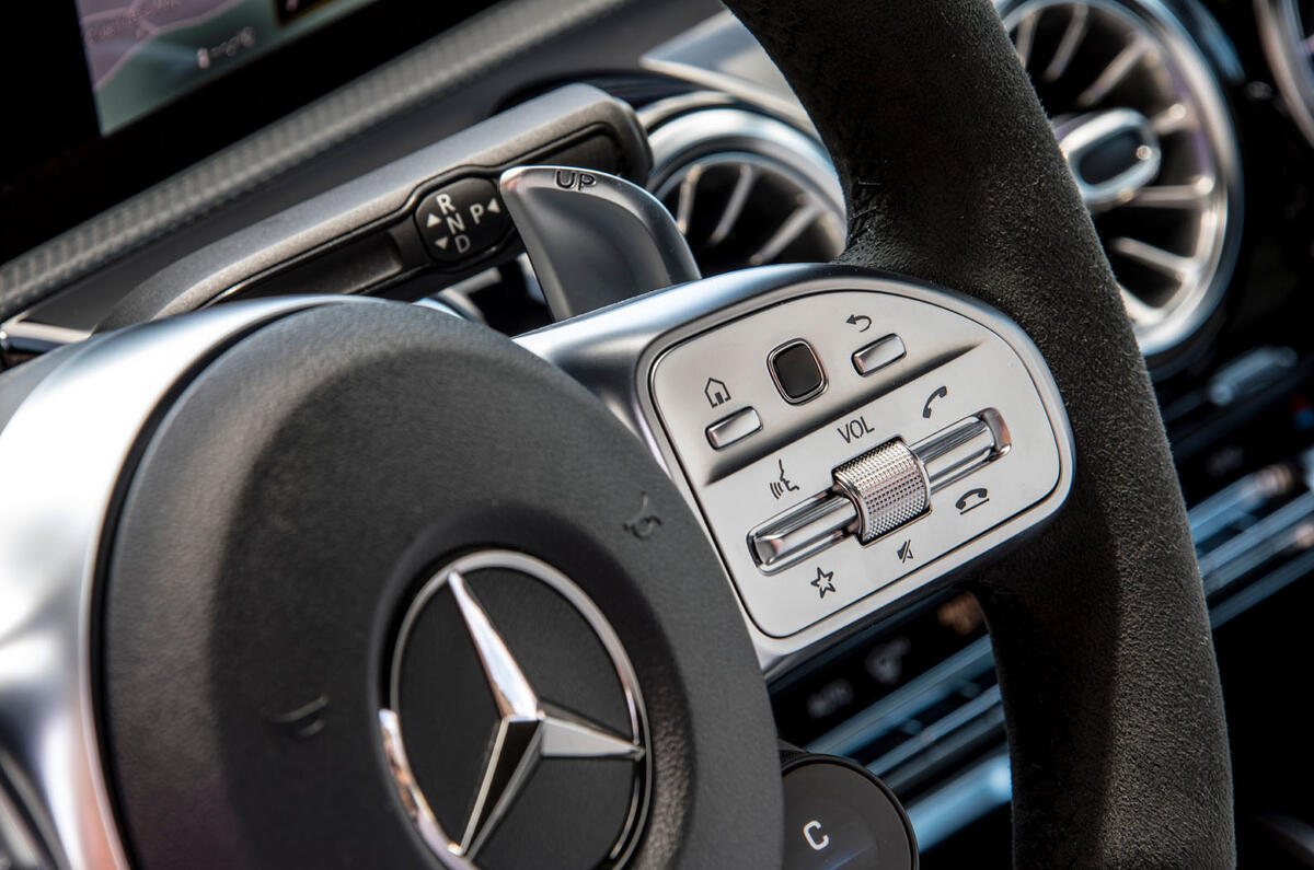Mercedes-AMG A35 2018 review - infotainment controls